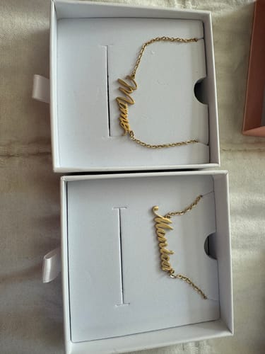 Customer photo review of Personalized Name Necklace