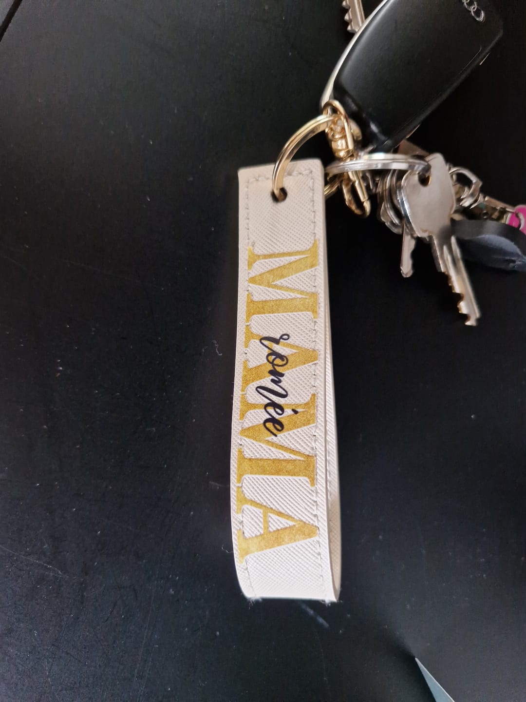 Customer photo review of Mama - Ouders-Sleutelhanger PU