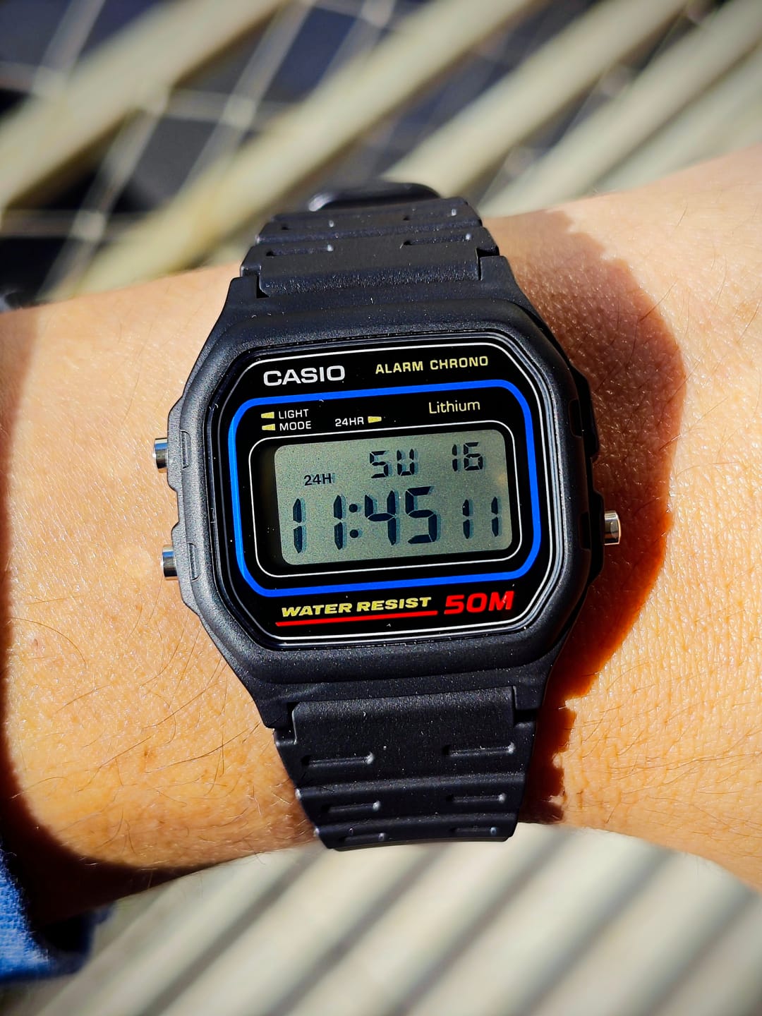 Customer photo review of Reloj Casio Vintage W-59-1VQD Azul/Negro