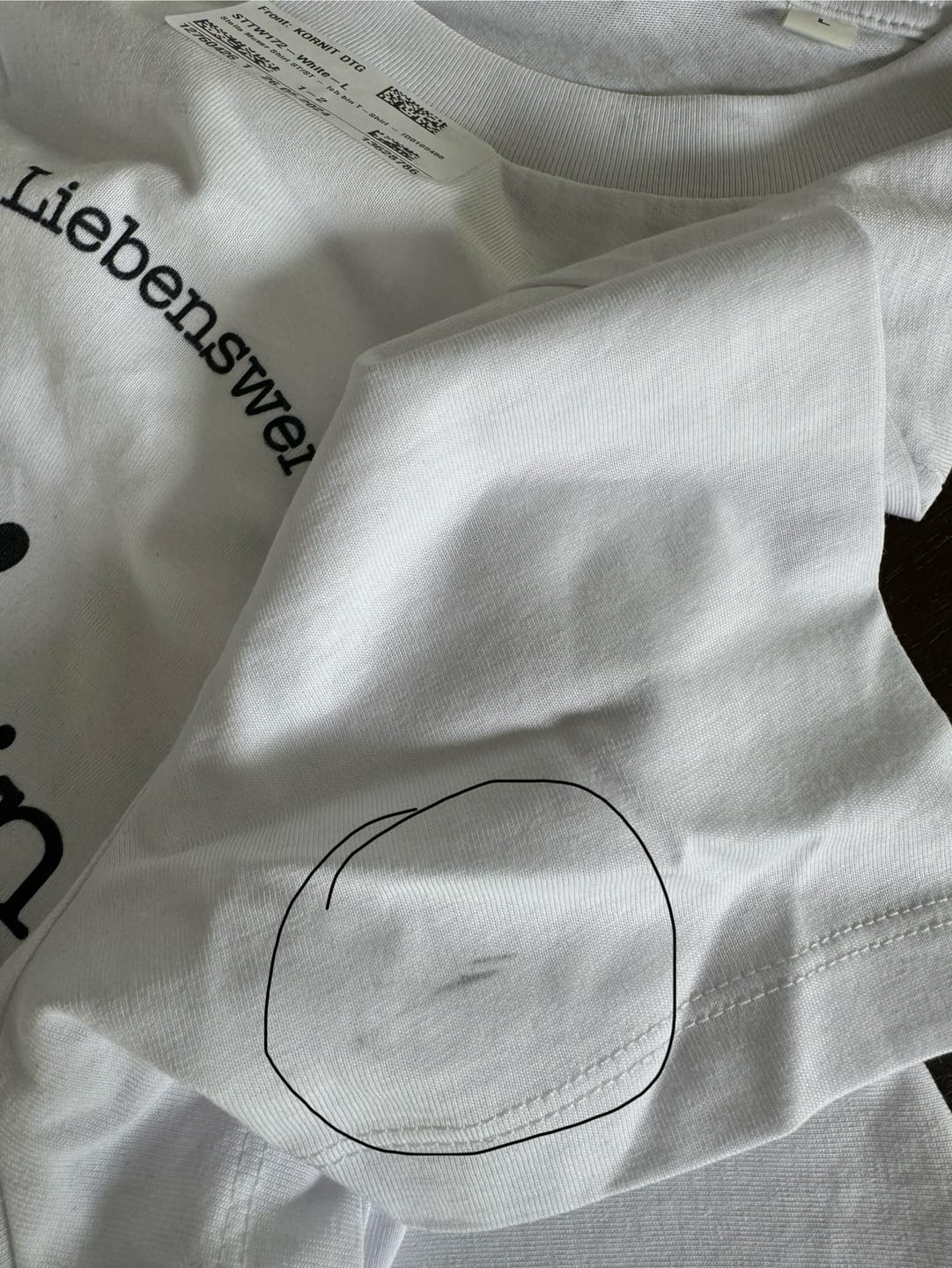 Customer photo review of Ich bin 100% Bio T-Shirt