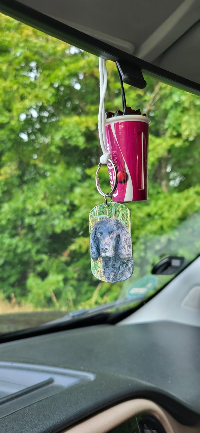Customer photo review of Für immer im Herzen - Individueller Dog Tag Schlüsselanhänger