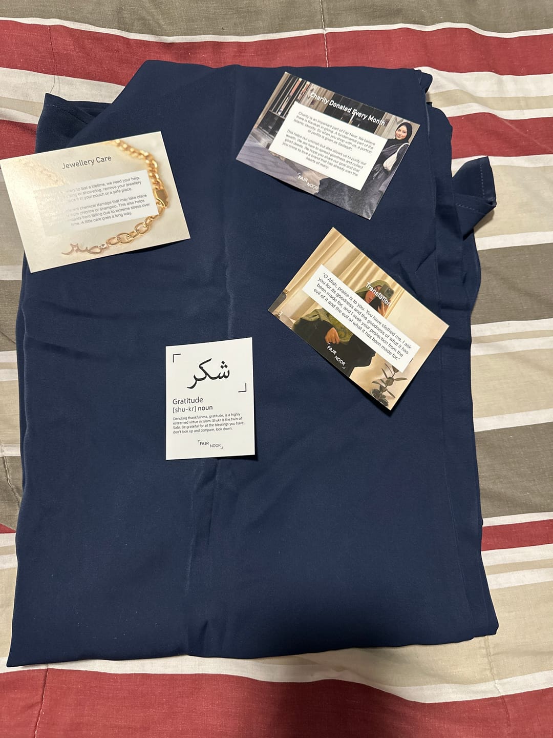 Customer photo review of Essential Abaya - Navy