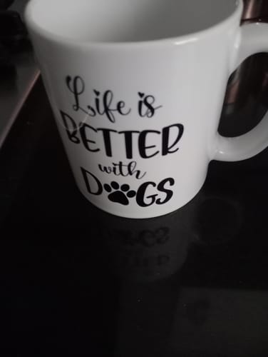 Customer photo review of Man & Dogs - Best Friends Personalised Mug