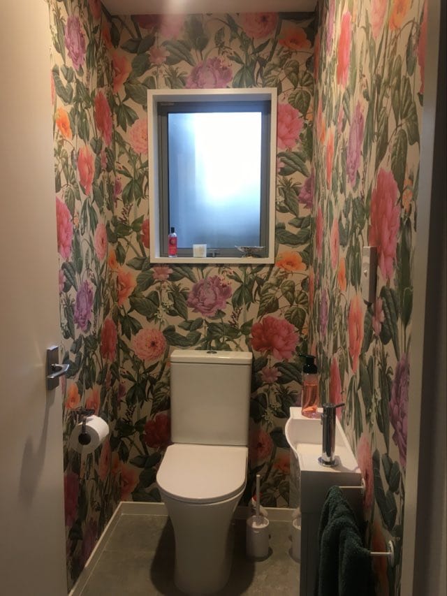Customer photo review of Botanicus - Large Blossoms Wallpaper - Berry