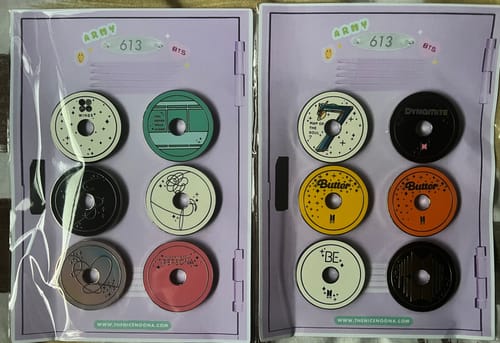 Customer photo review of BTS Anthology CD Magnet Collection Part Two