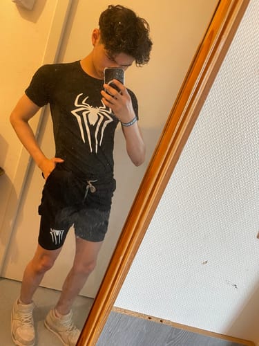 Customer photo review of Web-Slinging Performance Shorts