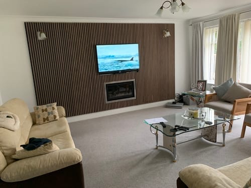 Customer photo review of Panneau acoustique bois | Noyer | De première qualité