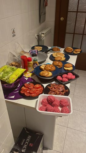 Customer photo review of Burger Day Box con bun segreti!