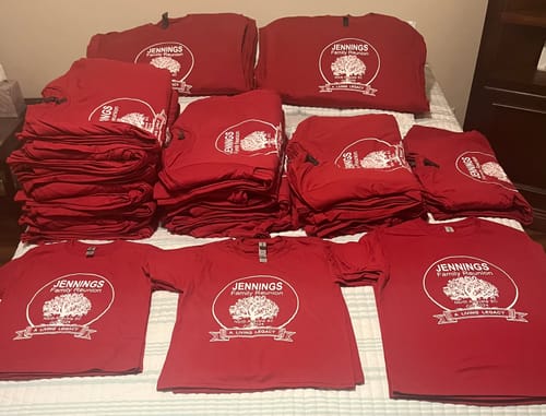 Customer photo review of Gildan Softstyle® 64000 T-Shirt Package (100 Pieces)