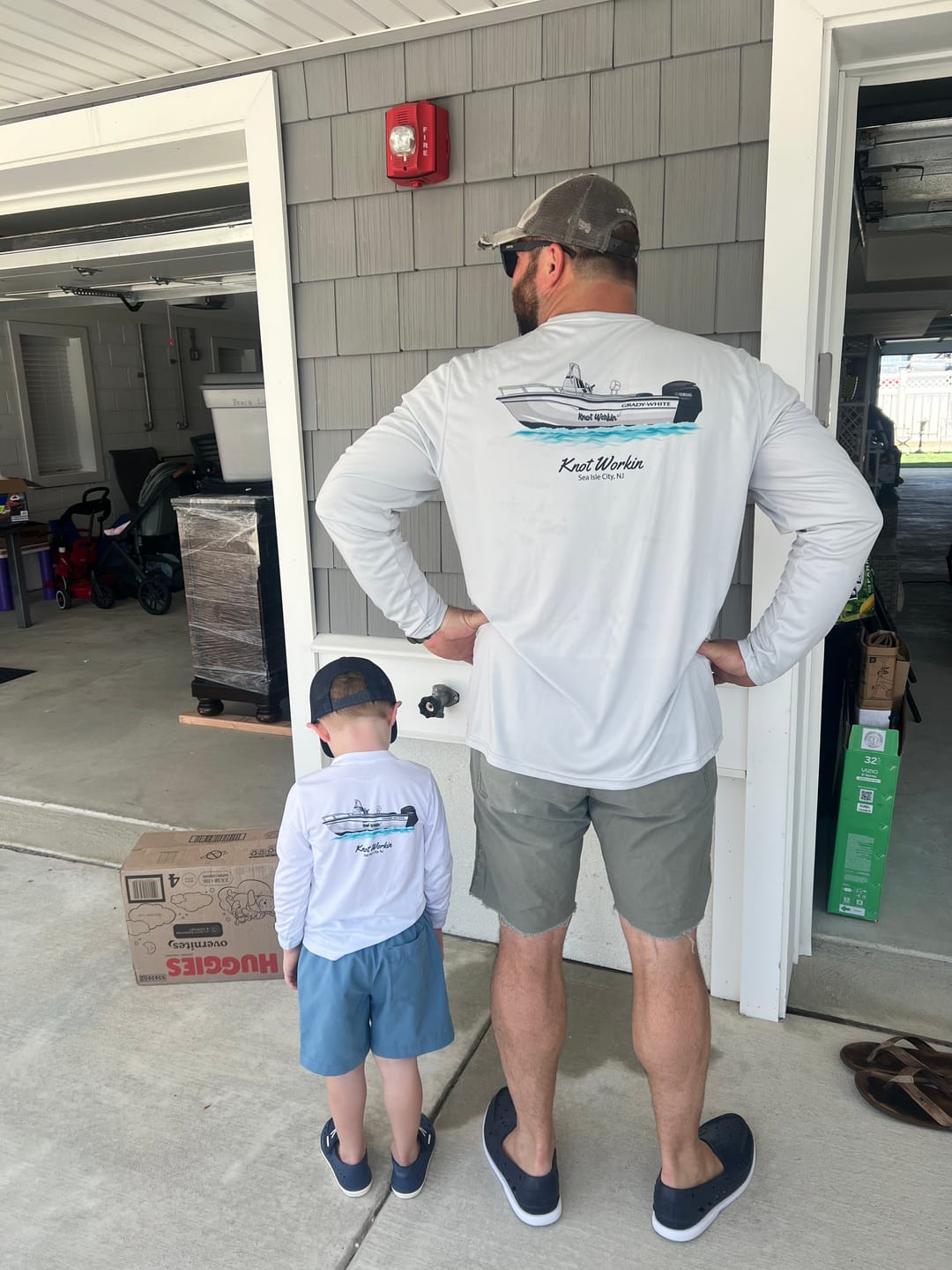 Customer photo review of Dri-Fit Custom Boat Shirts - Short Sleeve