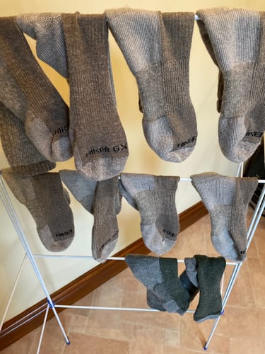 Customer photo review of J.B. Field's Hiking "Hiker GX" 74% Merino Wool Low-Cut Ankle Socks