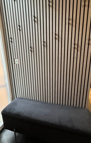 Customer photo review of Panneau acoustique bois | Noyer | De première qualité