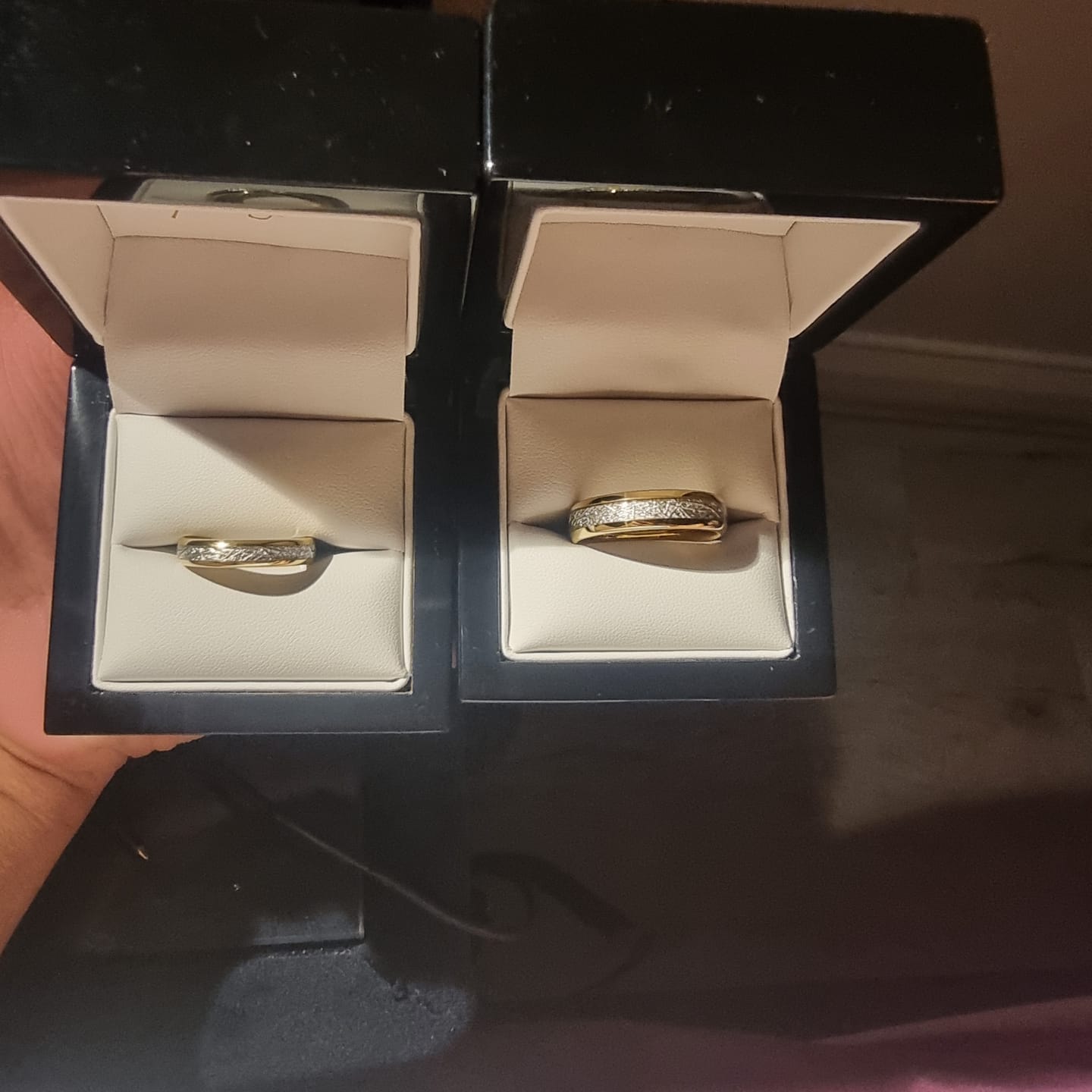 Customer photo review of The Golden Steel 4mm Wonder Ring