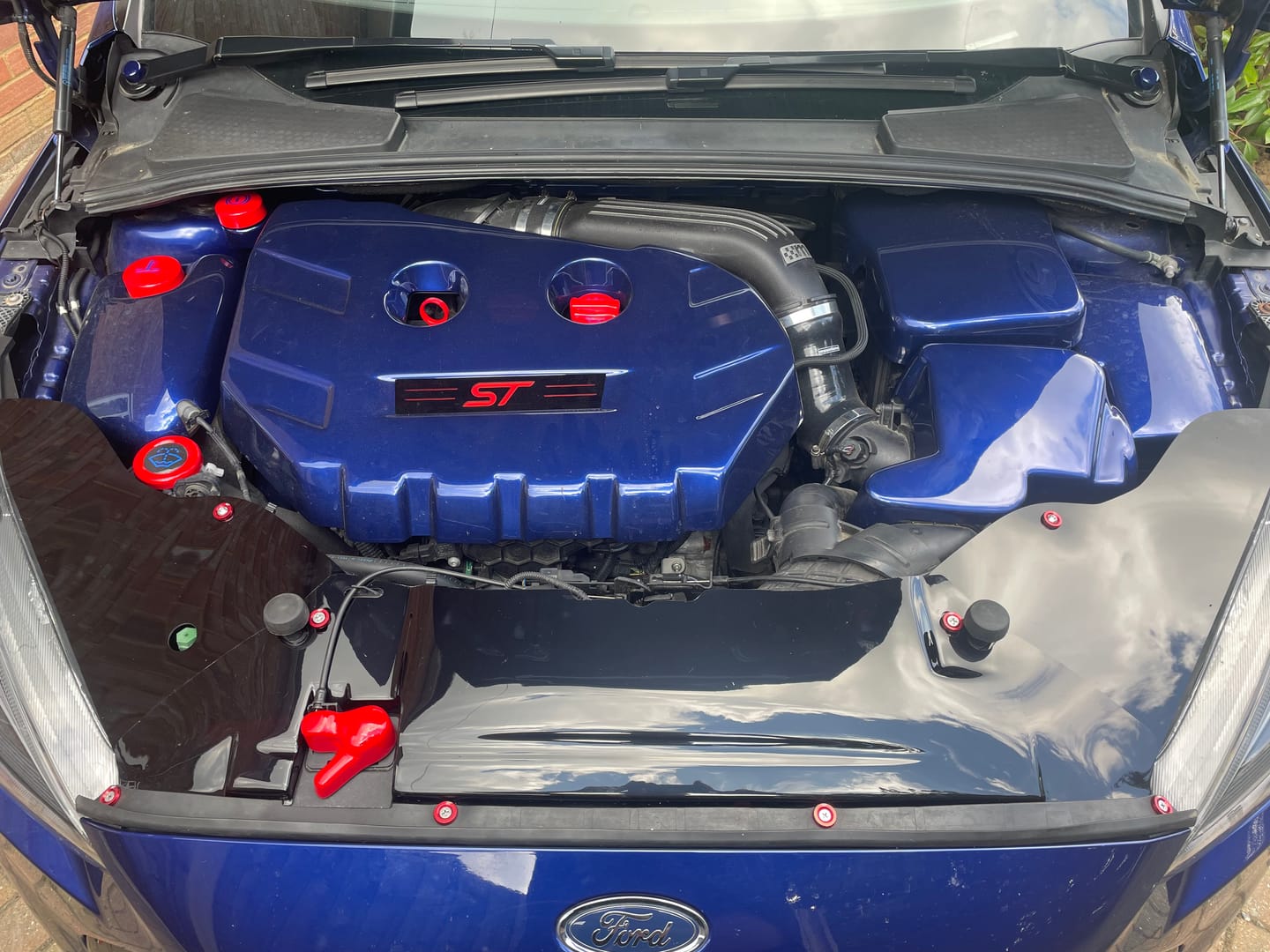 Customer photo review of Proform Small Engine Bay Dress Up Bundle - Mk3/3.5 Focus ST Petrol (Painted Finishes)