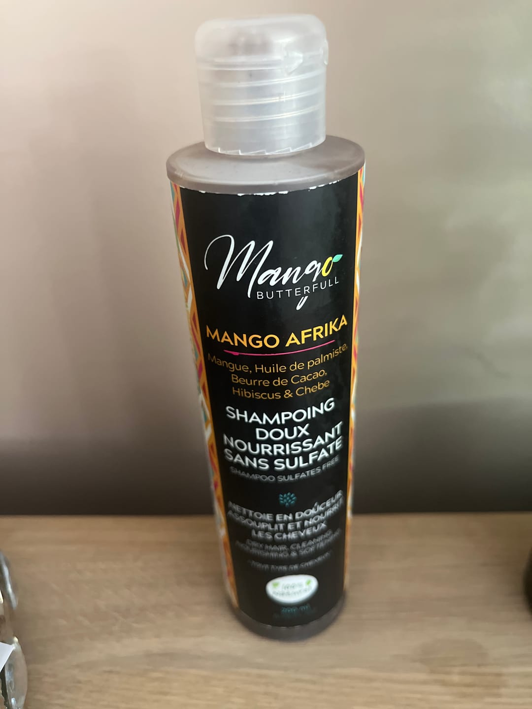 Customer photo review of Shampoing doux sans sulfates  MANGO AFRIKA