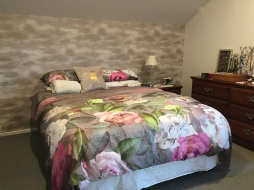 Customer photo review of Stratus - Metallic Cloud Wallpaper - Pink- Discontinuing