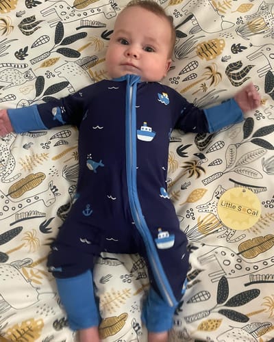 Customer photo review of Little Tugboat Pajamas