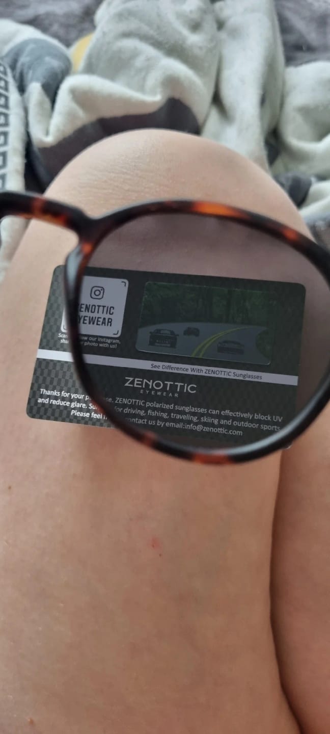 Customer photo review of Zenottic Sun Glasses Samuel