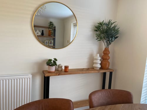 Customer photo review of Console Table with Shelf 22.5cm Depth | 84cm High