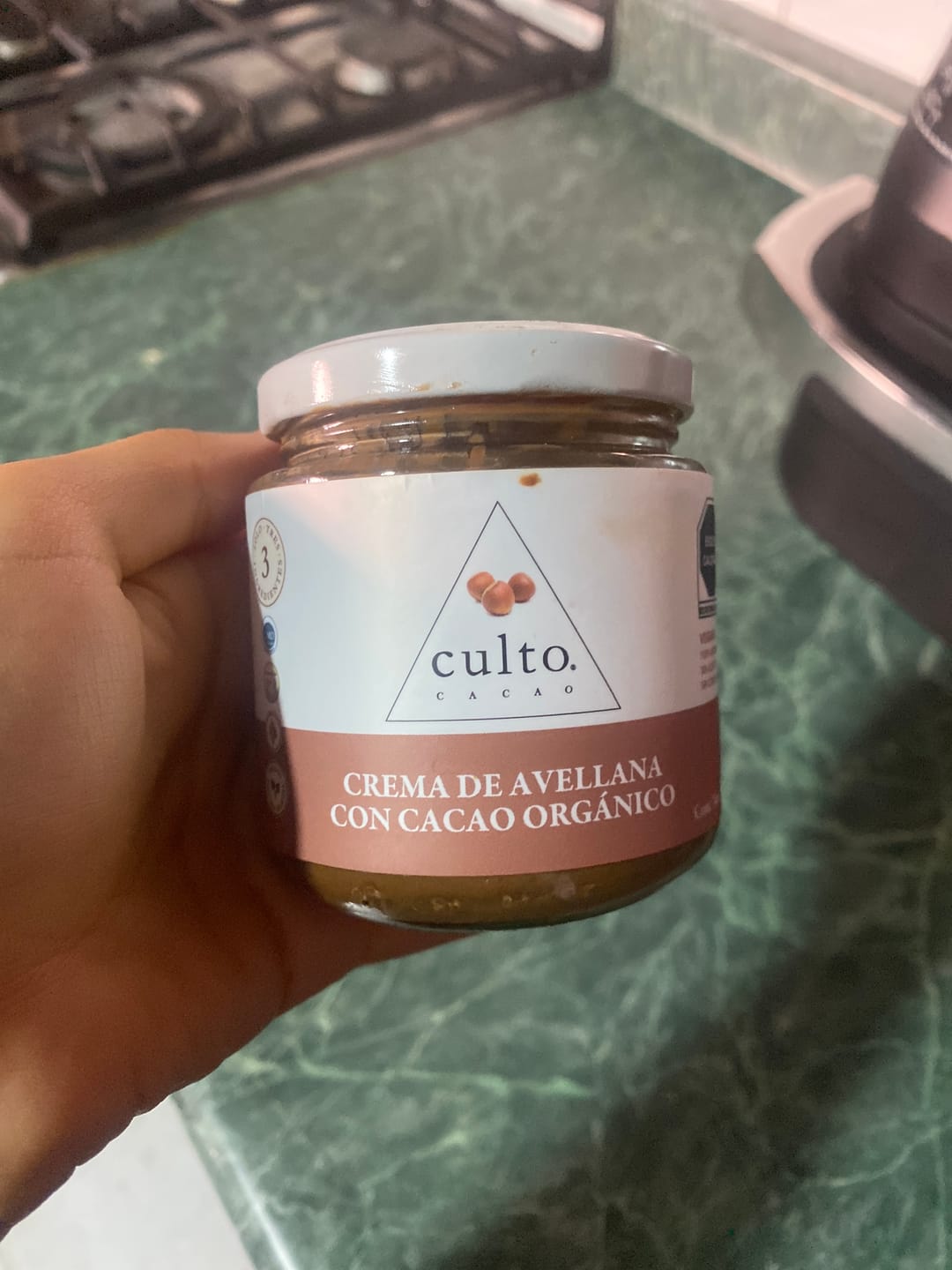 Customer photo review of Crema de Avellana con cacao orgánico | 200gr