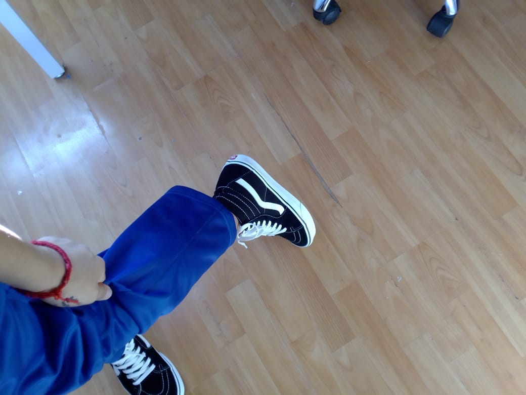 Customer photo review of Zapatilla Vans Sk8-Hi Mujer Negro