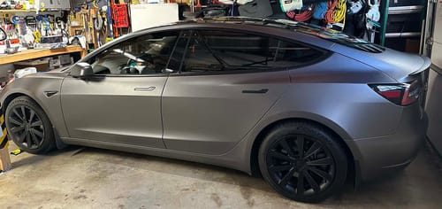Customer photo review of TESPLUS 18'' Blade Style Wheel Cover for Model 3