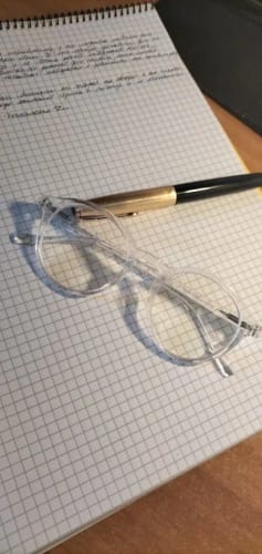 Customer photo review of Zenottic Reading Glasses Aaron