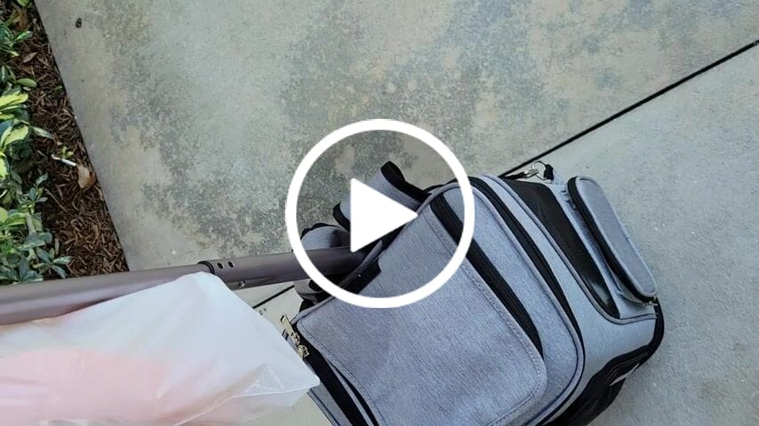 Customer video review of Portable Folding Trolley Universal Wheels