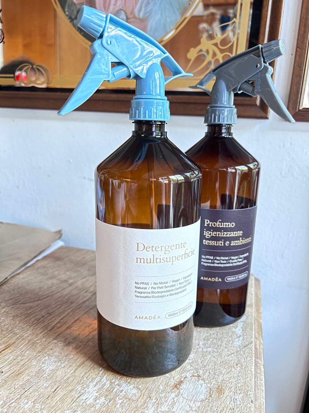 Customer photo review of Kit Detergente multisuperficie 300ml + 1 Litro
