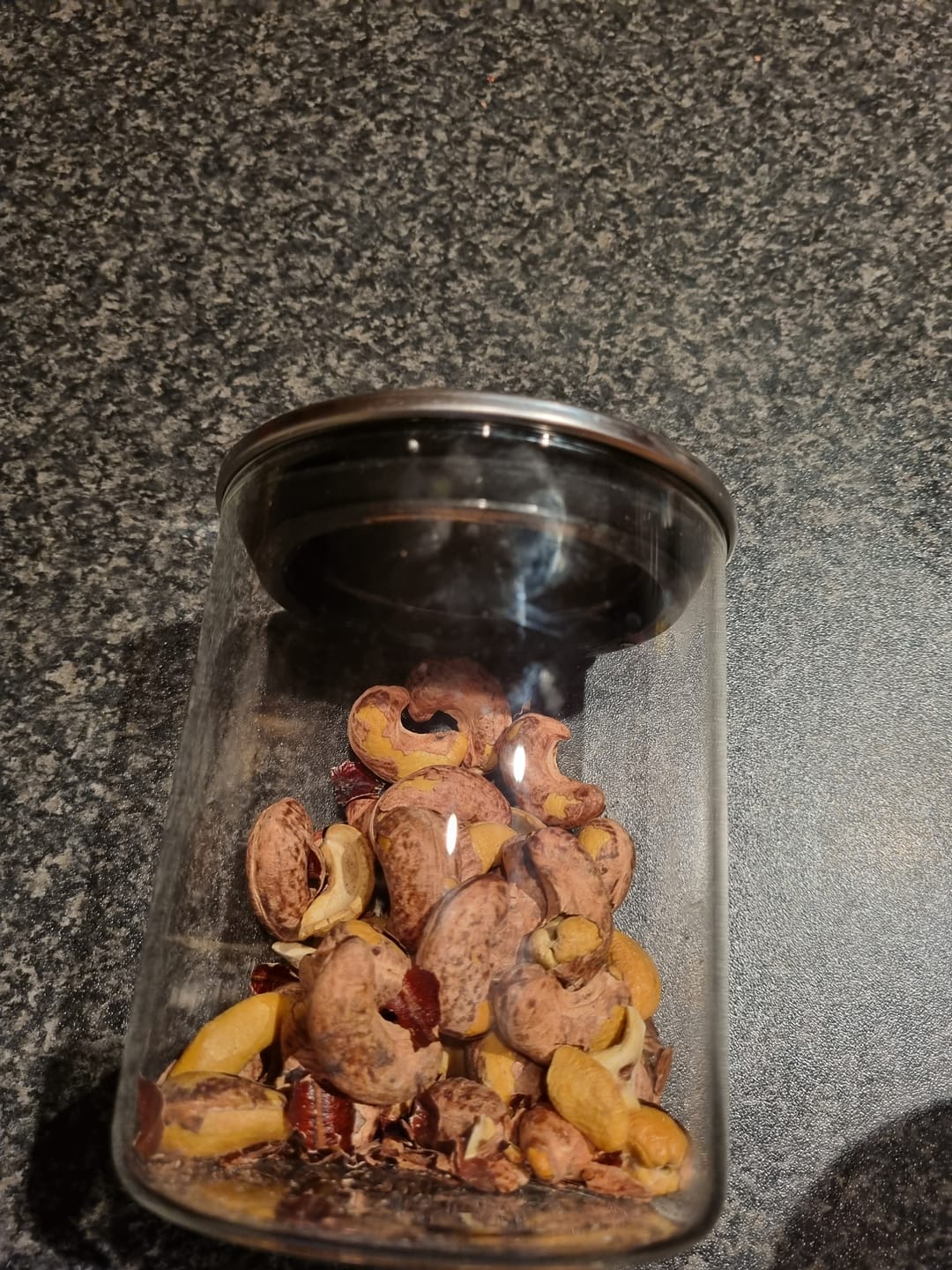 Customer photo review of Roasted salted cashews with skin on