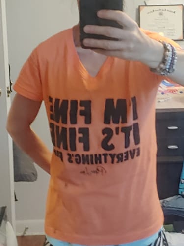 Customer photo review of I'm Fine It's Fine Everything's Fine