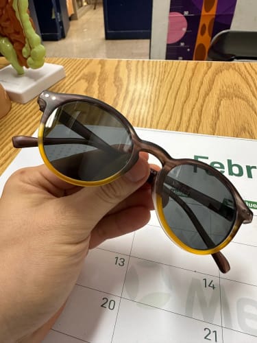 Customer photo review of Zenottic Reading Glasses Aaron