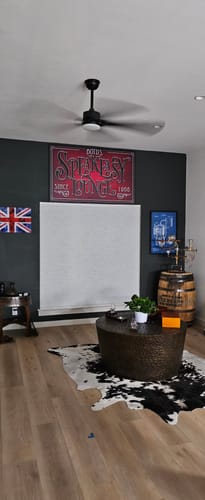 Customer photo review of Speakeasy Wall Decor Red Velvet - Personalized Lounge Sign