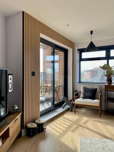 Customer photo review of Panneau acoustique bois | Noyer | De première qualité