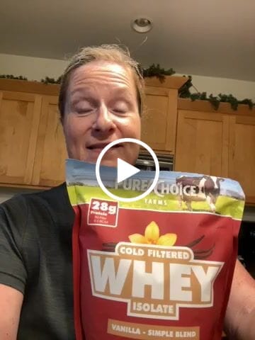 Customer video review of Whey Protein Isolate with Organic Vanilla