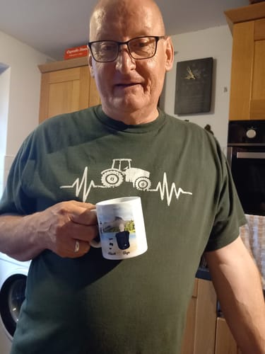 Customer photo review of Man & Dogs - Best Dog Dad Ever Personalised Mug
