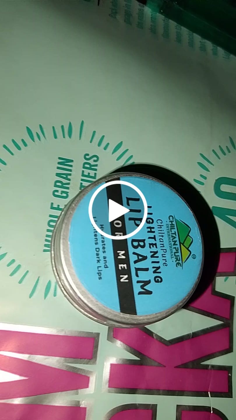 Customer video review of Lightening Lip Balm (for Men) – Restores your Natural Lip Color, Ideal for Smokers, Hydrates, Softens & Lightens Dark Lips