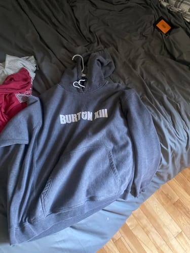 Customer photo review of Burton Sweatshirt Mens Large Grey Ski Snowboarding Outdoors Hoodie
