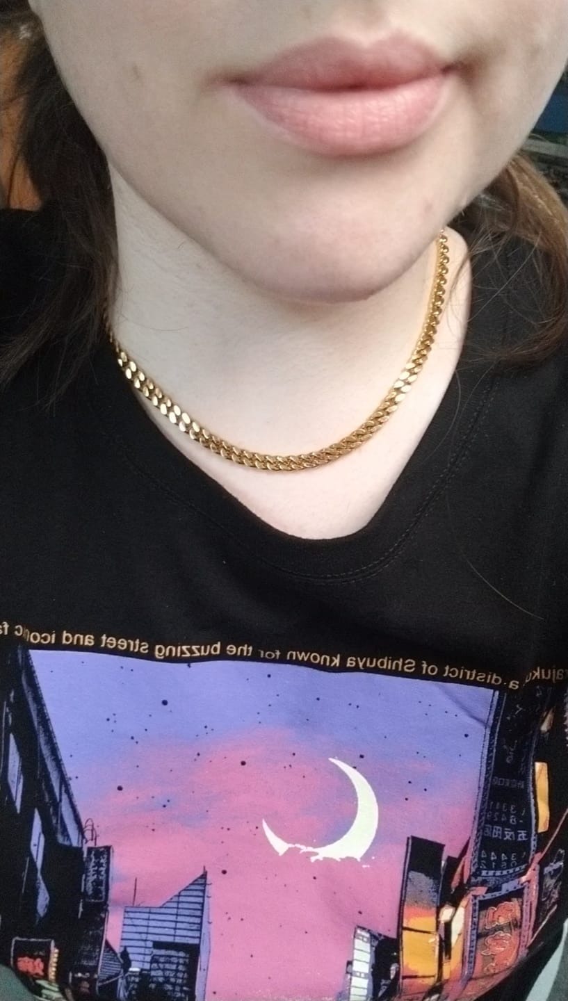 Customer photo review of Edgy Cuban Chain