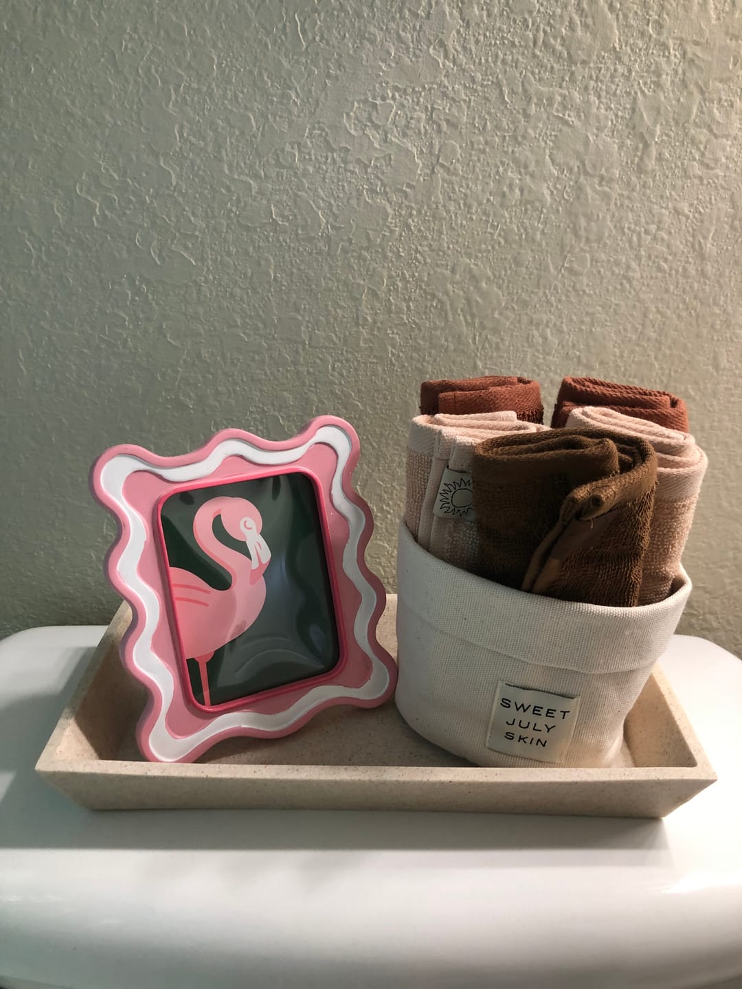 Customer photo review of Day + Night Face Towel Set (Set of 6)