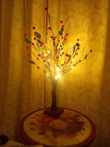 Customer photo review of Árbol Frutos del Bosque LED