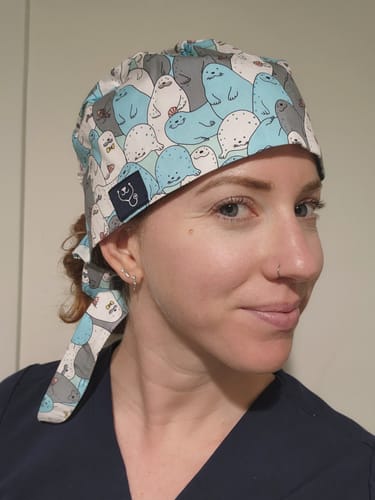 Customer photo review of Seals Scrub Cap