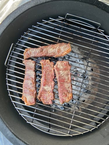 Reseña con foto de un cliente sobre Tablita de Lomo Steak Black Brangus