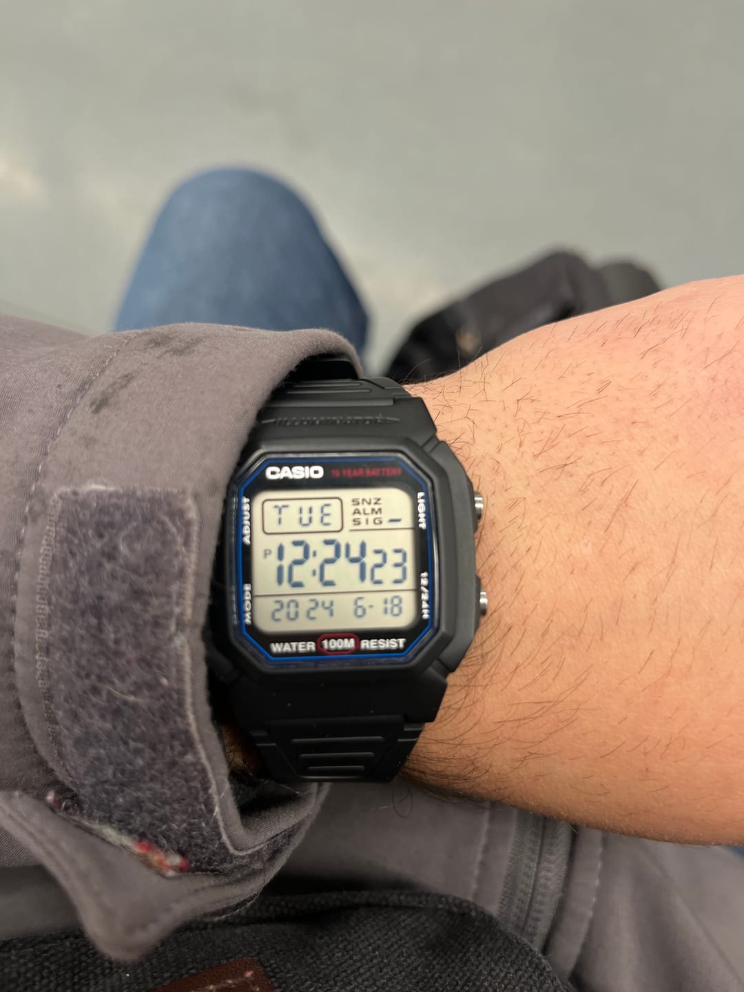 Customer photo review of Reloj Casio Vintage W-800H-1AVDF Líneas Azules