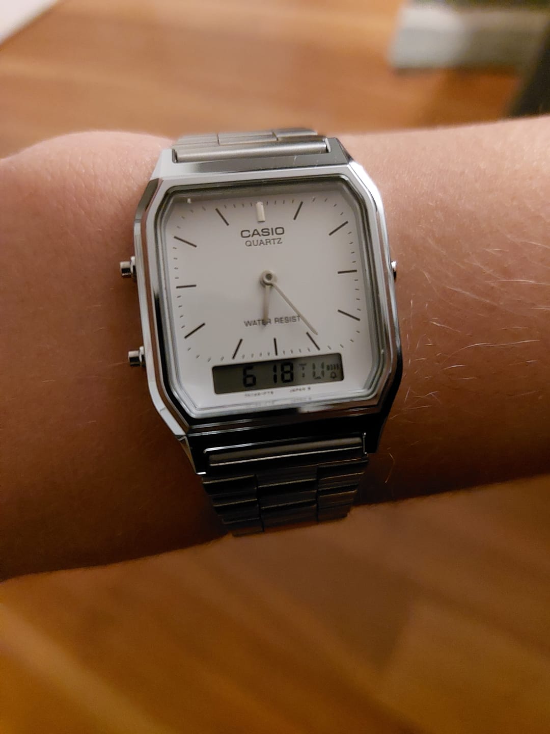 Customer photo review of Reloj Casio Vintage AQ-230A-7DMQ Análogo Digital Plateado