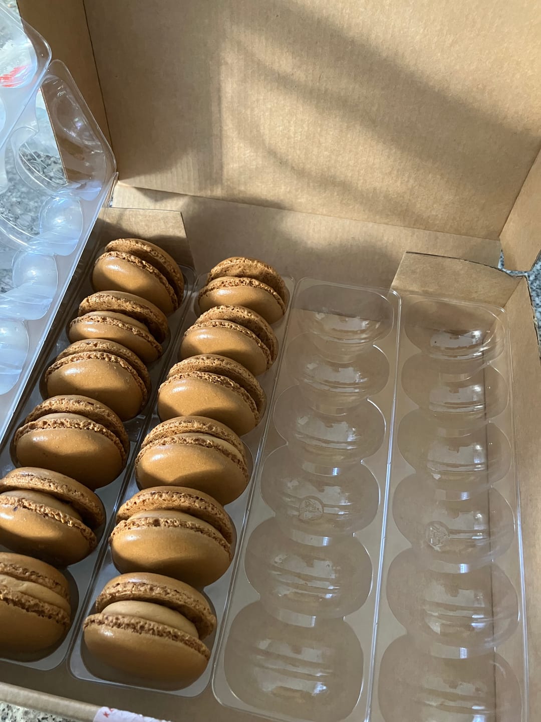 Customer photo review of Salted Caramel Macarons (12 or 24)