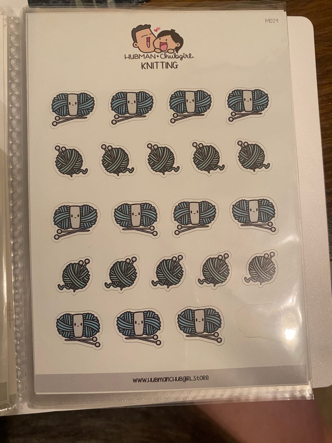 Customer photo review of Crochet Planner Stickers