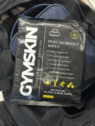 Customer photo review of Post Workout Wipes
