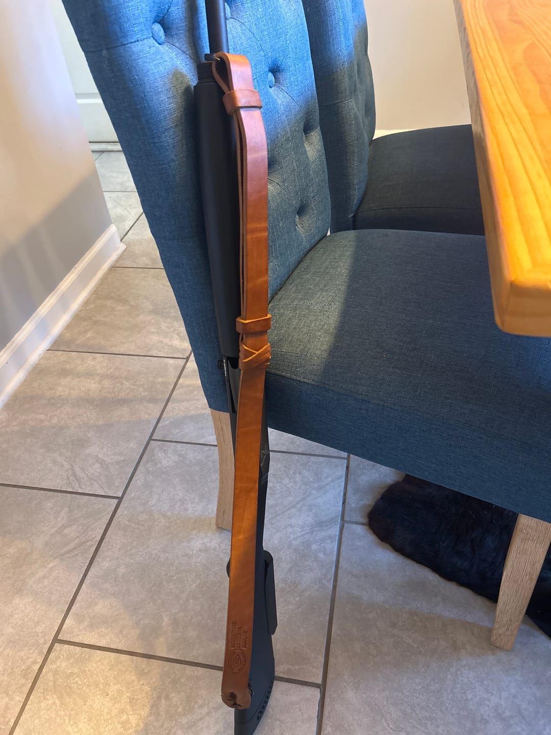 Customer photo review of American Double Tanned Latigo Leather Rifle Slings