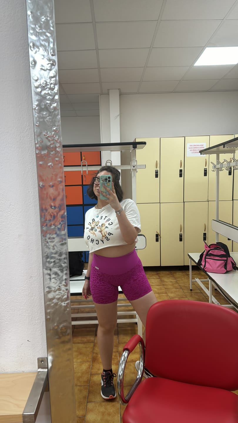 Customer photo review of Shorts Jungle Leopardo Fuxia